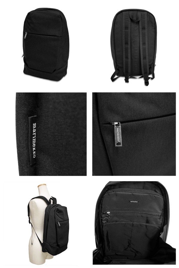 【新品未使用】マリメッコ コルッテリ シティ バックパック 045068ブラック marimekko マリメッコ Kortteli City bagpack コルッテリシティ