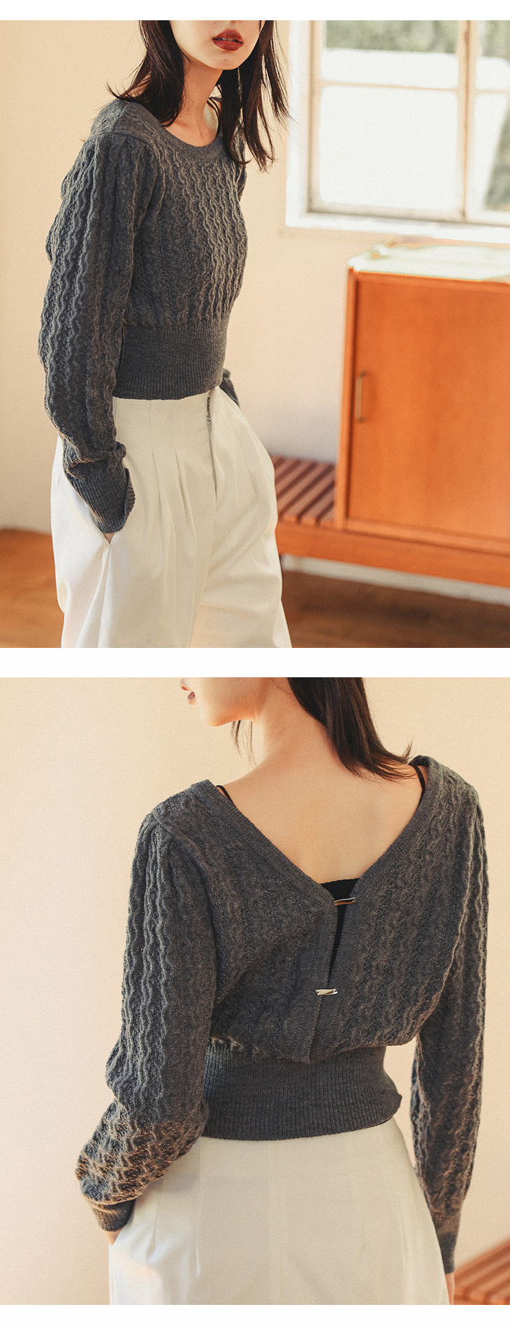 Lajour made in Japan 日本製 ニット カーディガン 2025春夏新作
