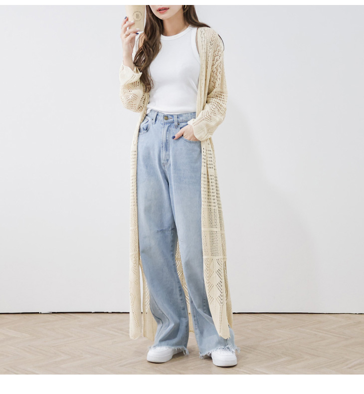 ロンハーマン/レースロングカーディガン Ron Herman California Cotton Silk Smooth Cardigan News｜Ron Herman
