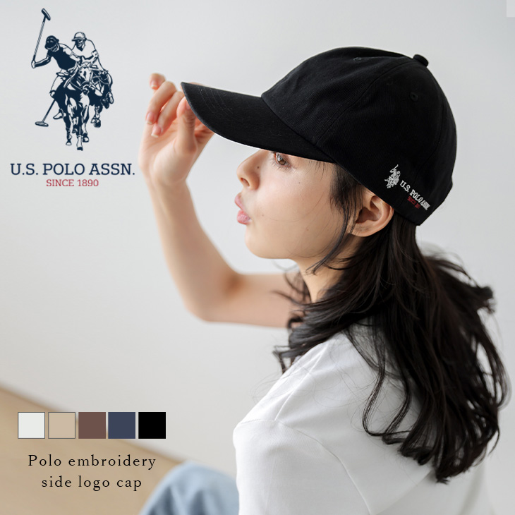 U.S. POLO ASSN. 別注 ロゴ刺繍 キャップ ベースキャップ 2025秋冬新作