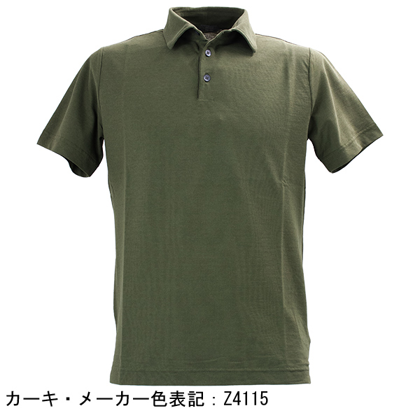 美品⭐︎ZANONE アイスコットンポロシャツ 50 カーキ アイスコットン 鹿の子ポロシャツ【icecotton】｜ZANONE