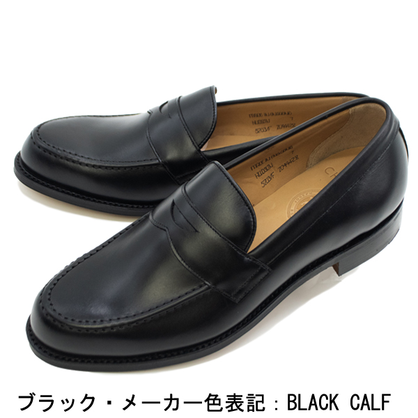 ジョセフ チーニー レザーシューズ メンズ カーフレザー コインローファー ハドソン JOSEPH CHEANEY HUDSON JCN 100160 BLACK CALF 返品交換不可の画像