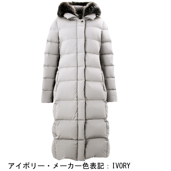 ムーレー ダウン レディース 撥水 ストレッチナイロン ロングダウンコート MOORER ZAGARA-KN MRE 81118の画像