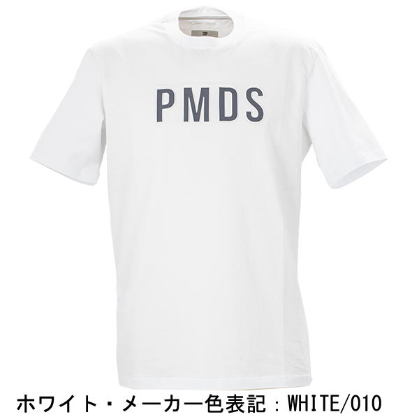 ピーエムディーエス Tシャツ メンズ コットン マーセライズ加工 エンボス ロゴTシャツ P.M.D.S. PMDS HAMIT PMD TS207 010 返品交換不可