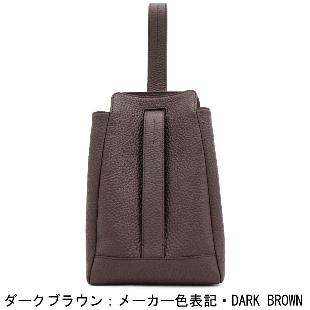アカーテ バッグ カーフ シュリンクレザー 巾着型 2WAY ワンショルダーバッグ ヌーヴォ ACATE NUOVO ACTの画像