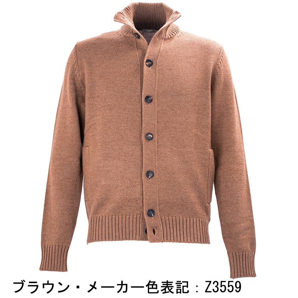 ザノーネ キョート メンズ ウール ミドルゲージ ニットブルゾン セーター CHIOTO ZANONE 810130 ZAN ZR229 Z1375の画像