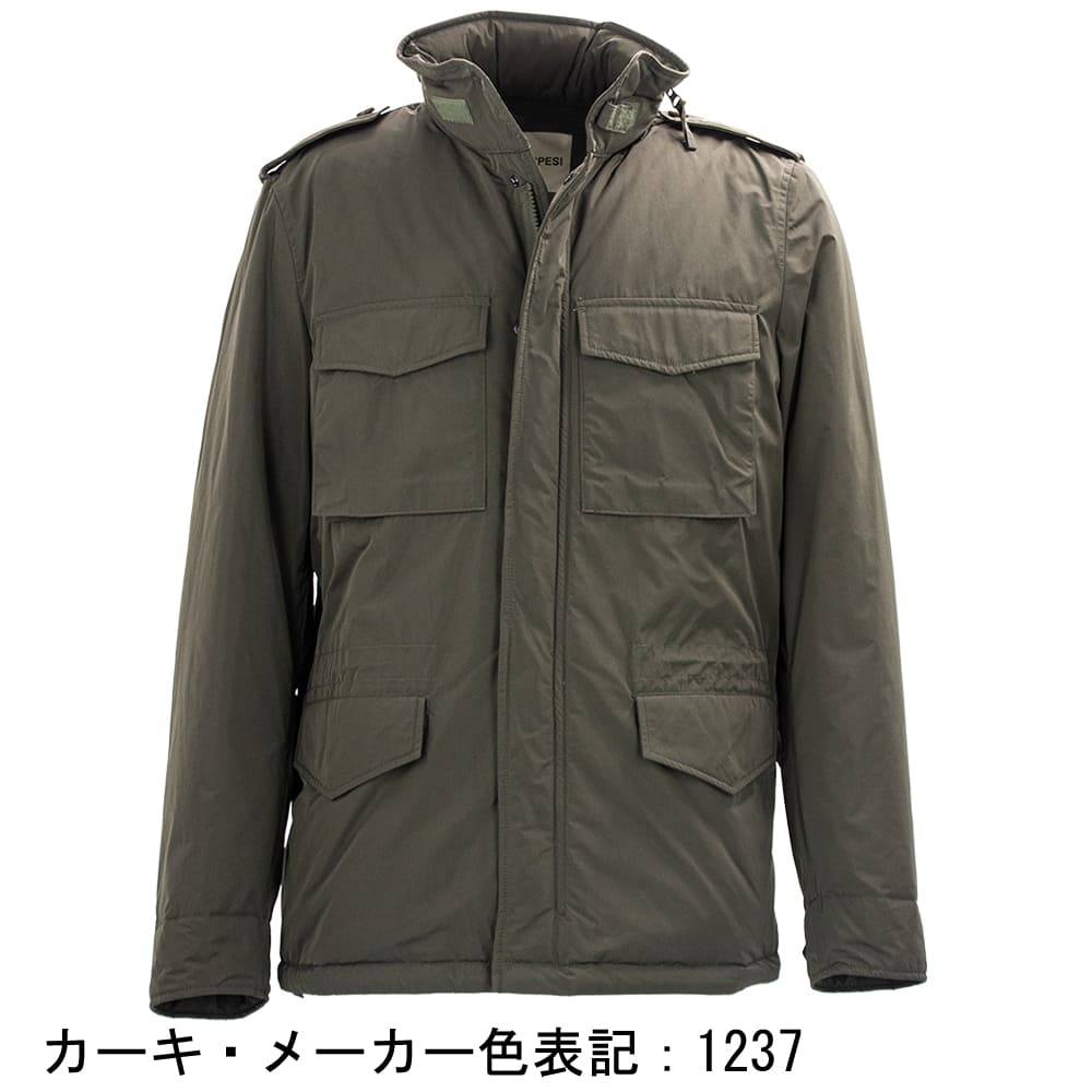 アスペジ ブルゾン メンズ 中綿 パデッド 防水 フィールドジャケット M-65型 ASPESI MINIFIELD VENTO ASP 4I2I17G703の画像