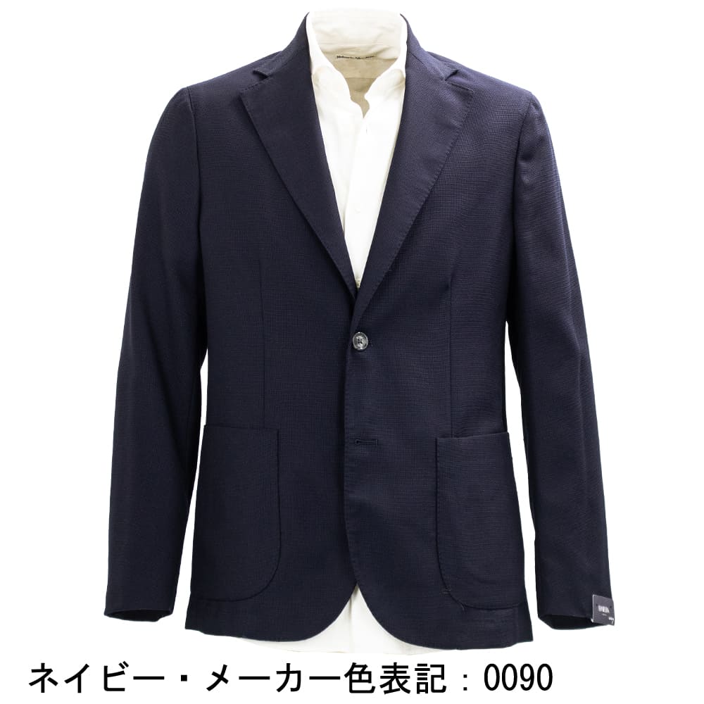バルバ ジャケット メンズ ウール ホップサック シングル シャツジャケット BARBA EASY JAP MONO 51065 BARの画像