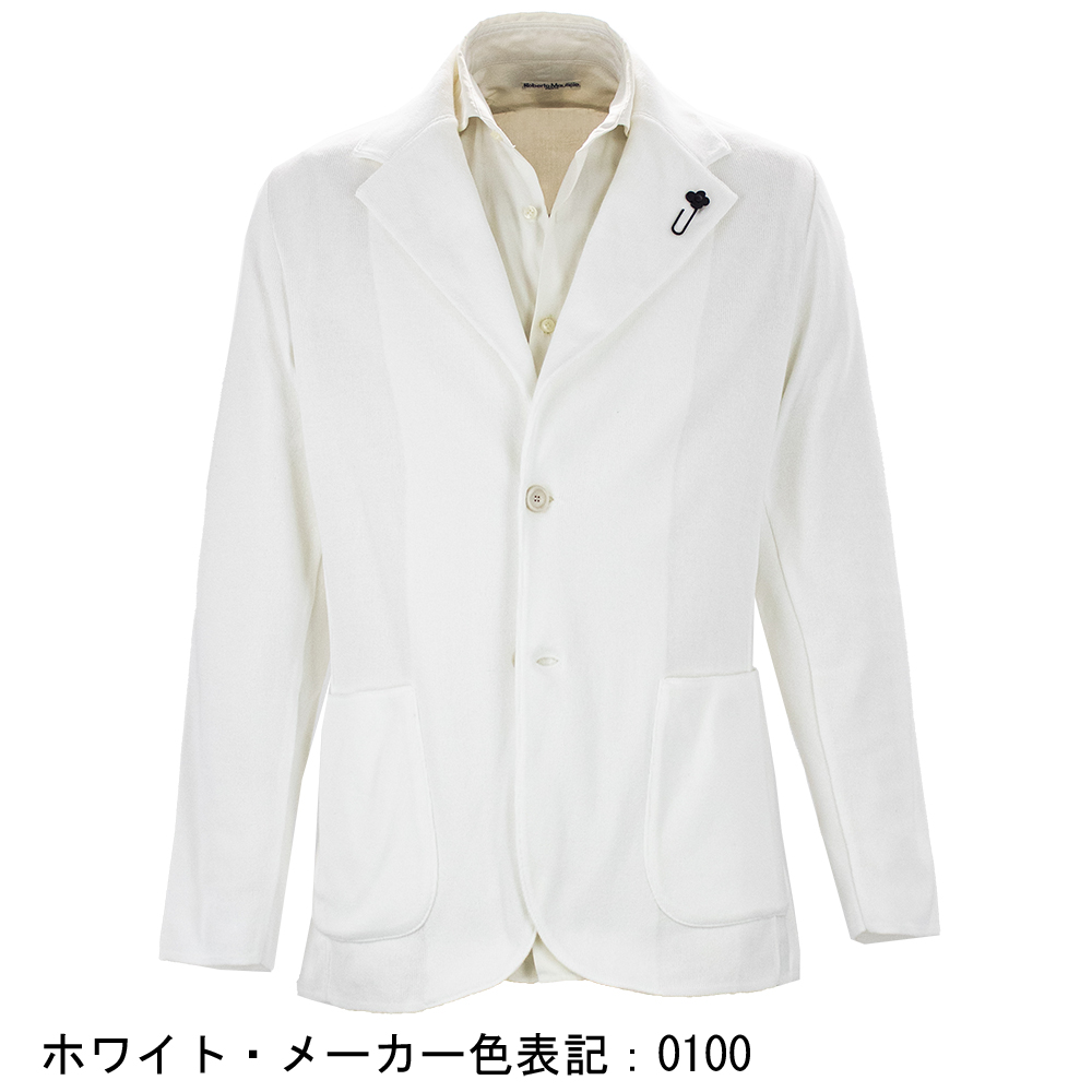 ラルディーニ ジャケット メンズ コットン シングル ニットジャケット LARDINI JLJM56 LRD ALJM566003の画像