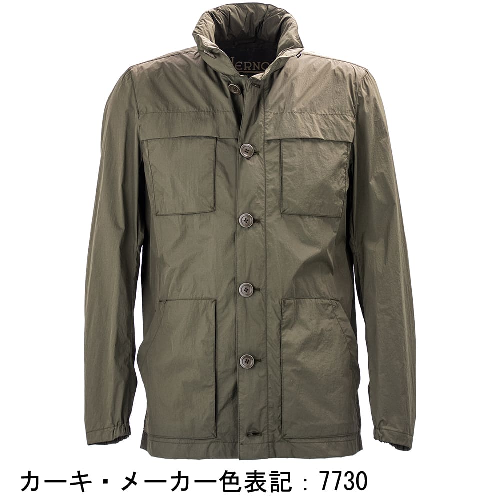 ヘルノ ブルゾン メンズ  撥水 軽量 ナイロン M-65 フィールドジャケット HERNO FI000142U HER 19494Zの画像