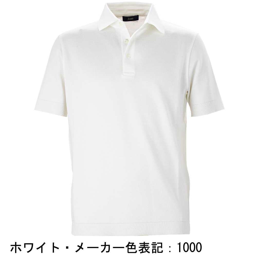 ヘルノ ポロシャツ メンズ  コットン 半袖 ニットライクジャージーポロシャツ HERNO JPL00125U HER 52059の画像