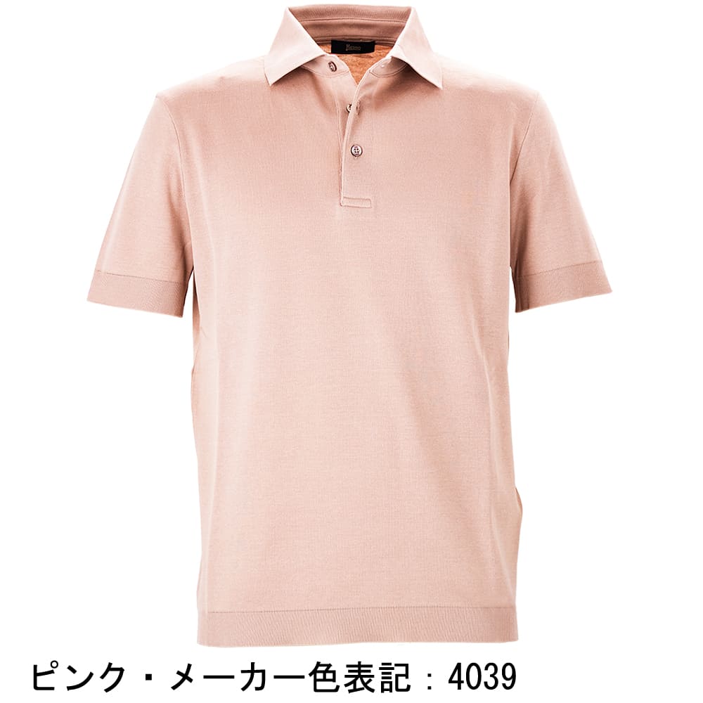 ヘルノ ポロシャツ メンズ  コットン 半袖 ニットライクジャージーポロシャツ HERNO JPL00125U HER 52059の画像