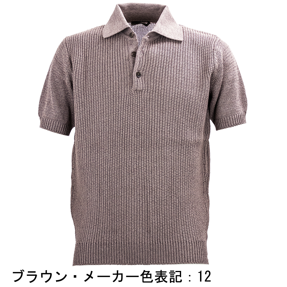 Rinascenteの和紙混ニット | Navy Circle
