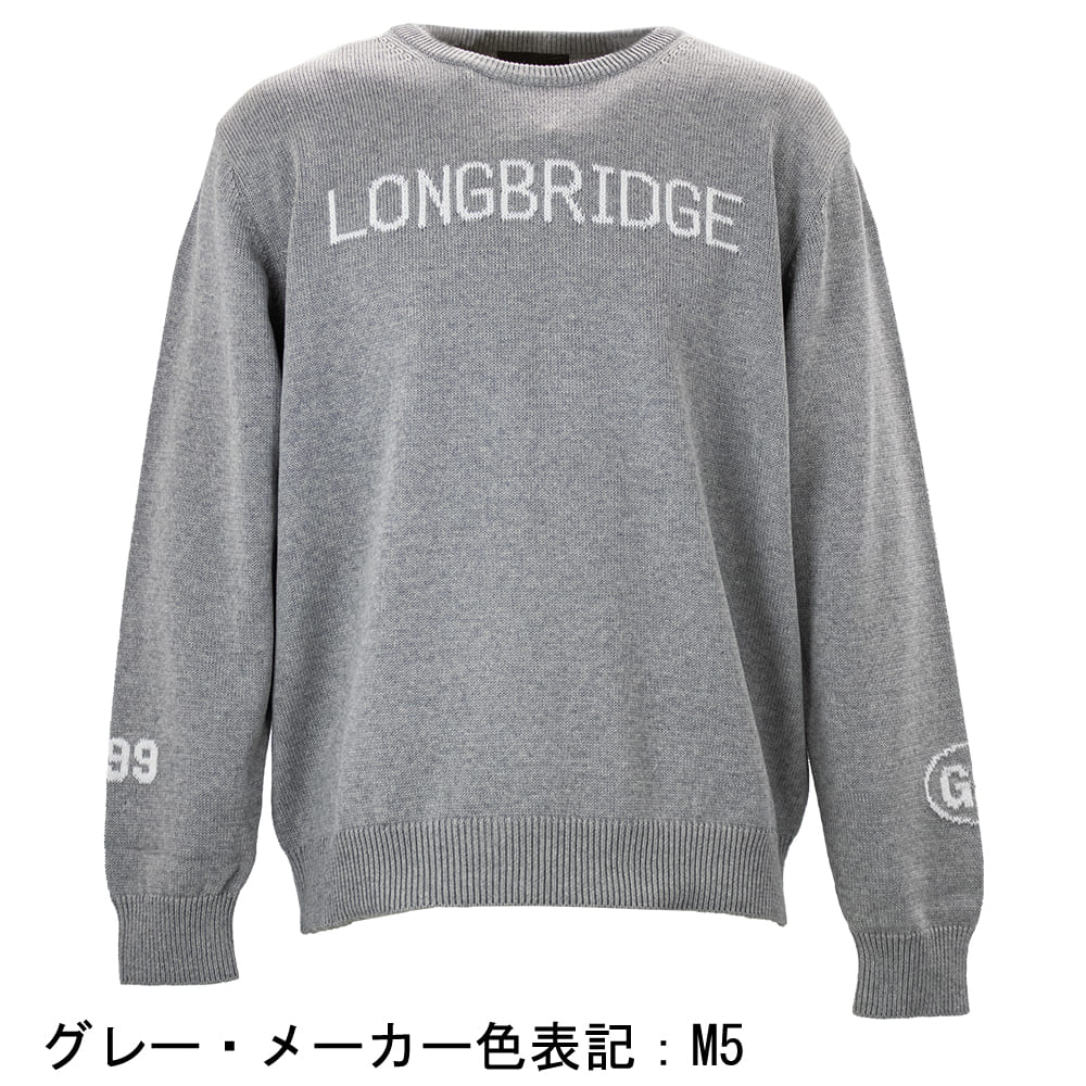 リナシェンテ ニット メンズ コットンニット ロゴ クルーネックセーター RINASCENTE 233-85002_3