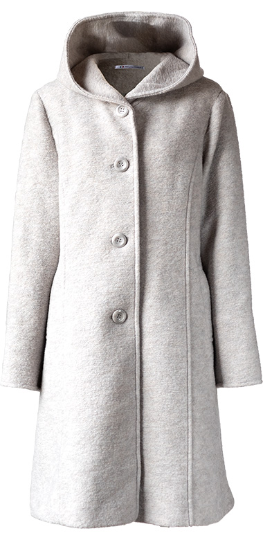 『トラベルウールプレミア素材ウールブレンドフード付きコート』トラベルウールプレミア（イタリアンファブリック）素材使用のフード付きコートです。｜lagrima-shop｜02