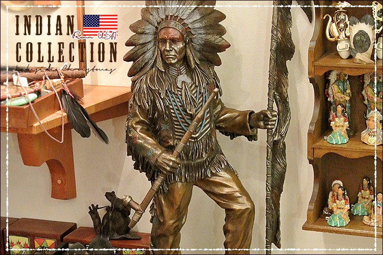 侵攻インディアン チーフ 胸像　インテリア置物彫刻美術オブジェ雑貨ネイティブアメリカンワシ羽頭飾り編みアメリカ先住民装飾ホームデコ彫刻 エスニック