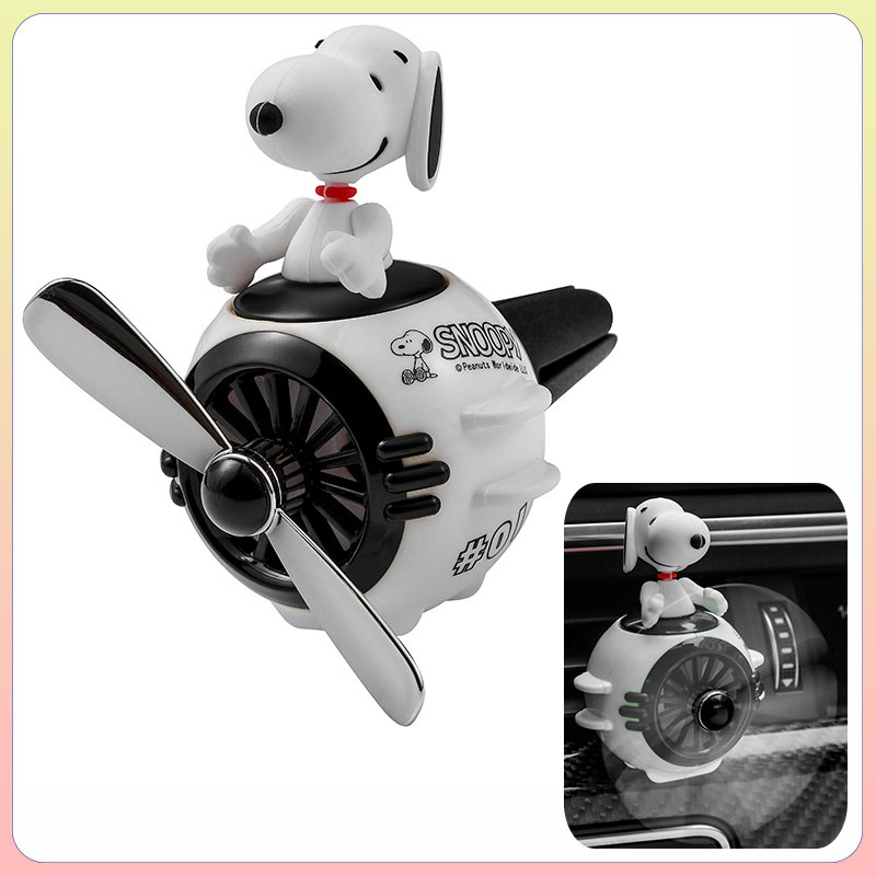 受注生産品】【受注生産品】SNOOPY スヌーピー ベアーパイロット車の芳香剤 装飾カーアクセサリー 内装品 カー用品 かわいい 芳香剤2枚付き  送料無料 内装用品