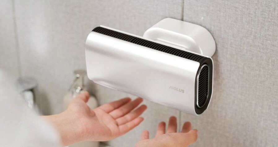 AIOLUS】アイオルス 家庭用 コンパクト ハンドドライヤー ホワイト