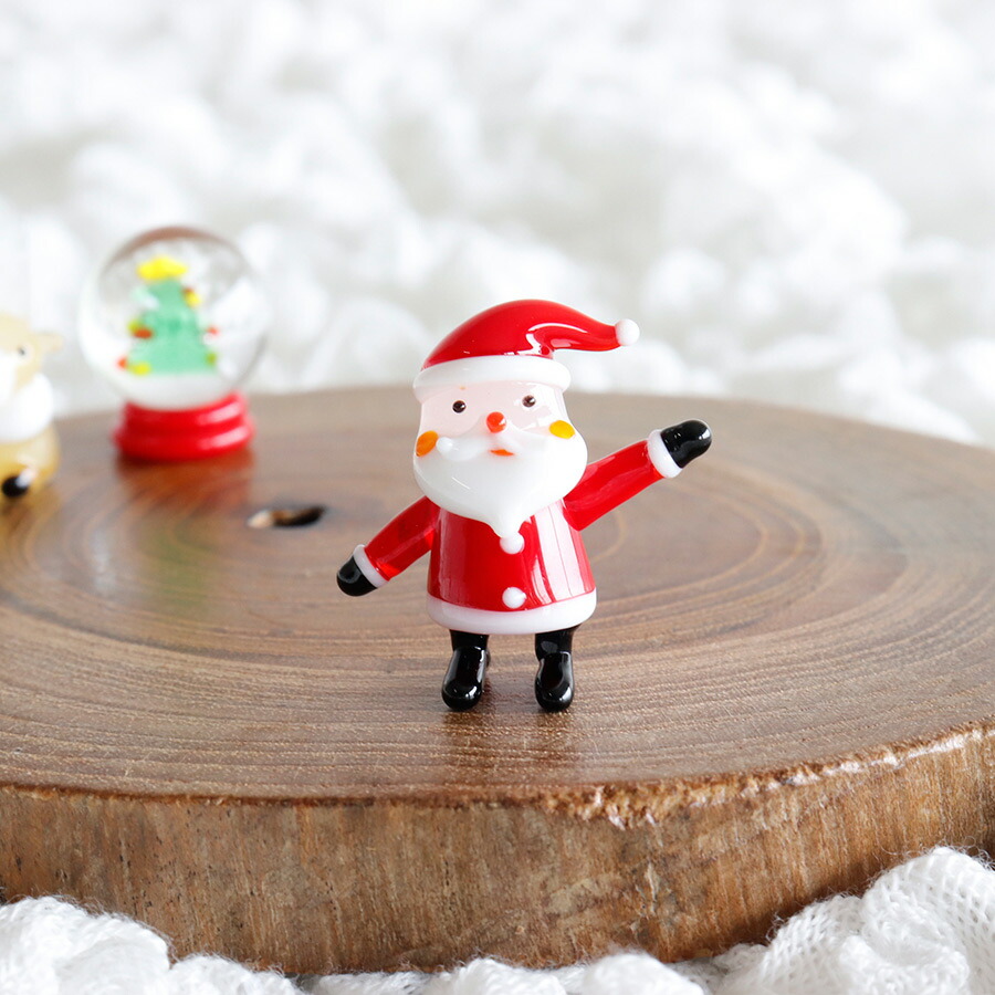 The Joy Luck Club】立ち上がりサンタ サンタクロース ガラス製