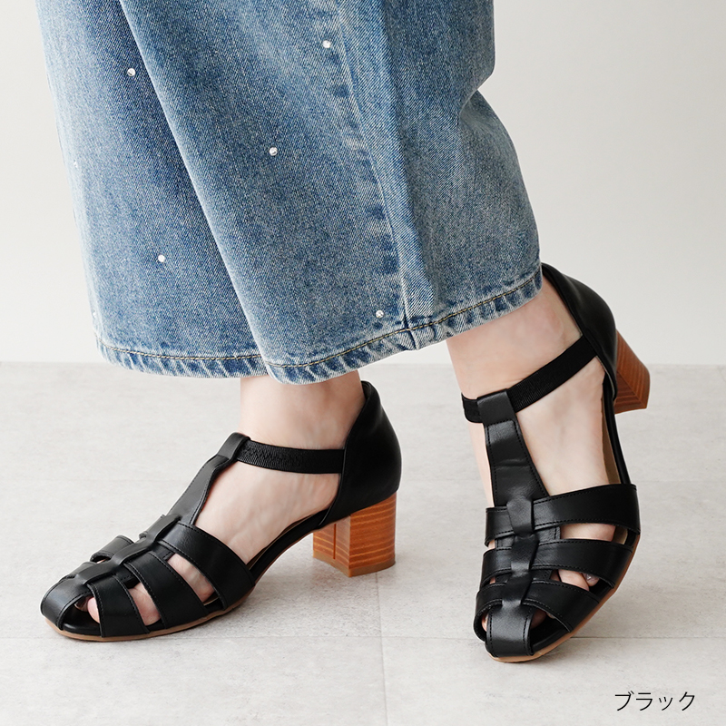 アレキサンダーワン　helix 65 ストラッピー ミッドヒールサンダル ALETTA（アレッタ） サンダル ゴムストラップサンダル 5cmヒール