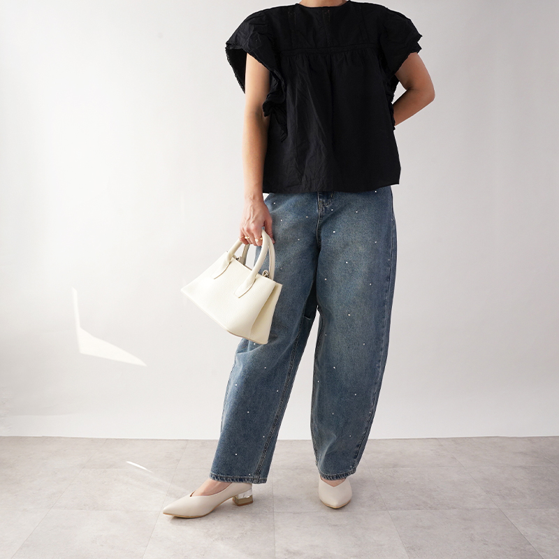 爆買 パンプス ポインテッドトゥ 4cm 太ヒール チャンキーヒール