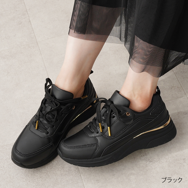 スニーカー ヒールアップスニーカー 厚底 レディース 歩きやすい 厚底