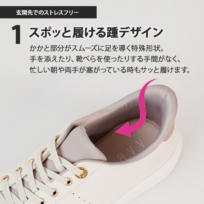 手を使わず履ける スニーカー ハンズフリー 靴...の詳細画像2