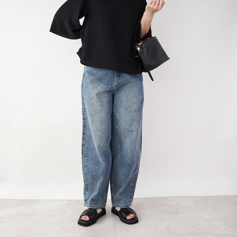 本革 サンダル 2.5cmヒール レザー レディース 25春夏新作 ブラック