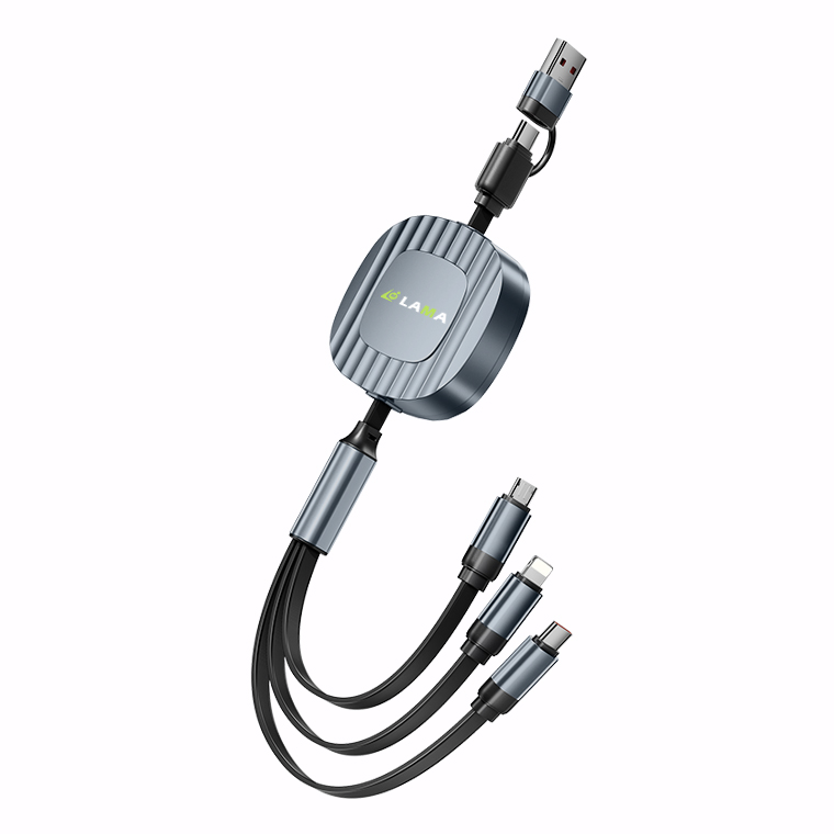 6in1 ケーブル 巻き取り 240W 急速充電 iPhone 充電ケーブル 120cm Type-C to Type-C ライトニングケーブル タイプCケーブル Lightning micro Android |  | 01