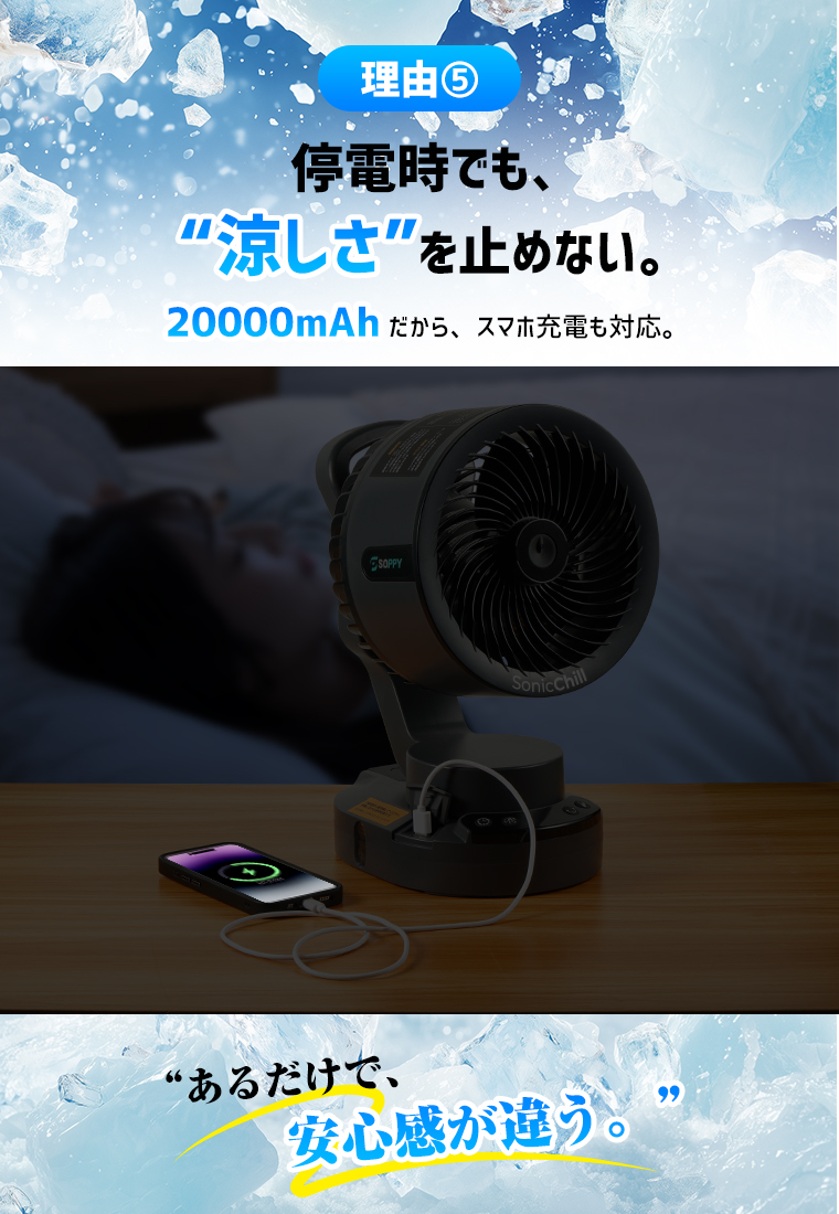 ＼ミストｘ強風ｘ冷却／ 扇風機 首振り 20000mAh ミストファン 最大75時間稼働 卓上扇風機 キャンプ リビングファン アウトドア 熱中症対策 防災車中泊 PSE | ブランド登録なし | 11