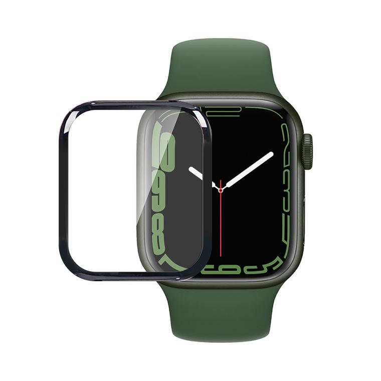 お買得！】 Apple Watch Series8 ケース 保護カバー 3D 41mm 45mm ガラスフィルム フィルム 49mm 全面保護  アップルウォッチ シリーズ7 薄い ハードケース
