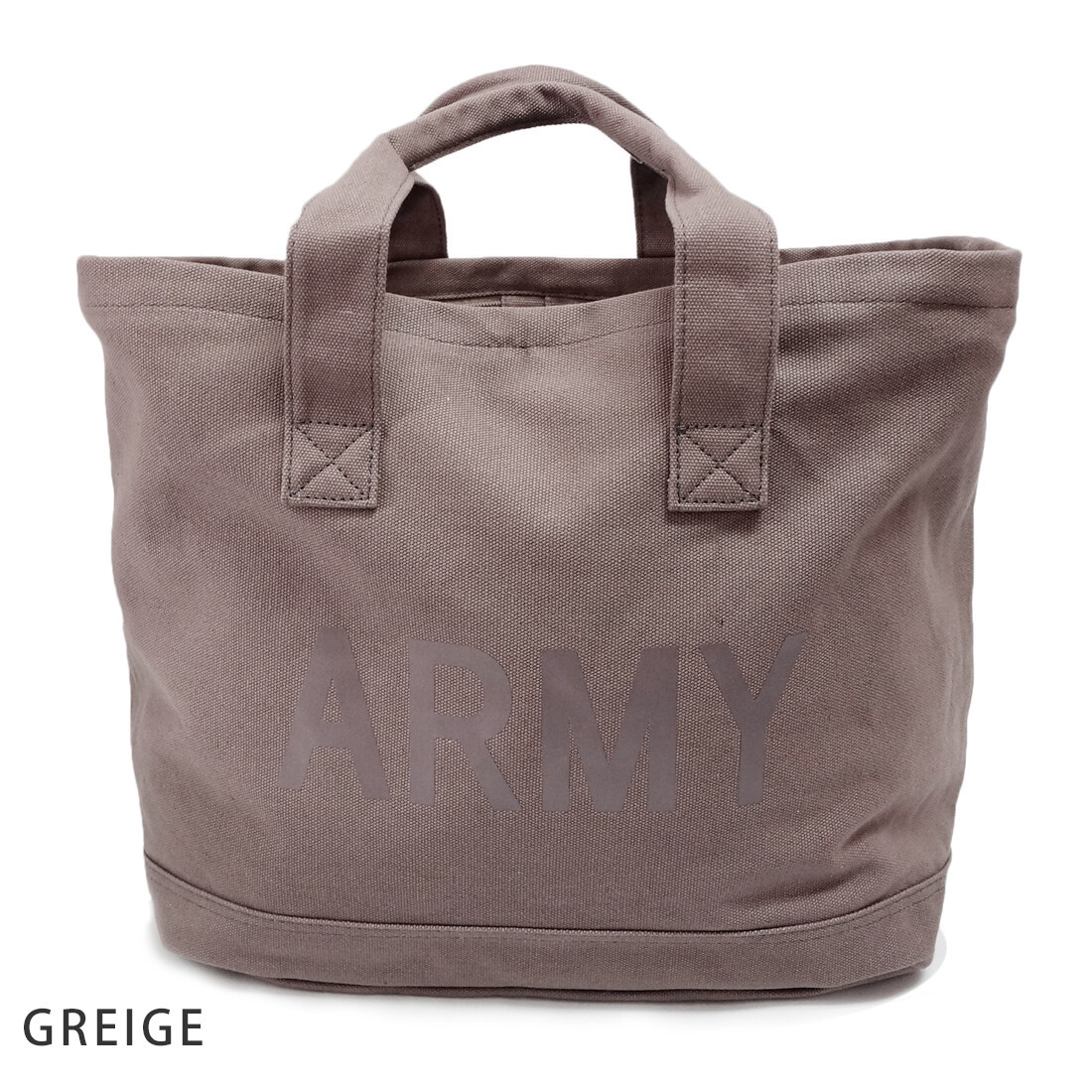 ARMY ロゴ キャンパス トート バッグ レジかごバッグ : lamix