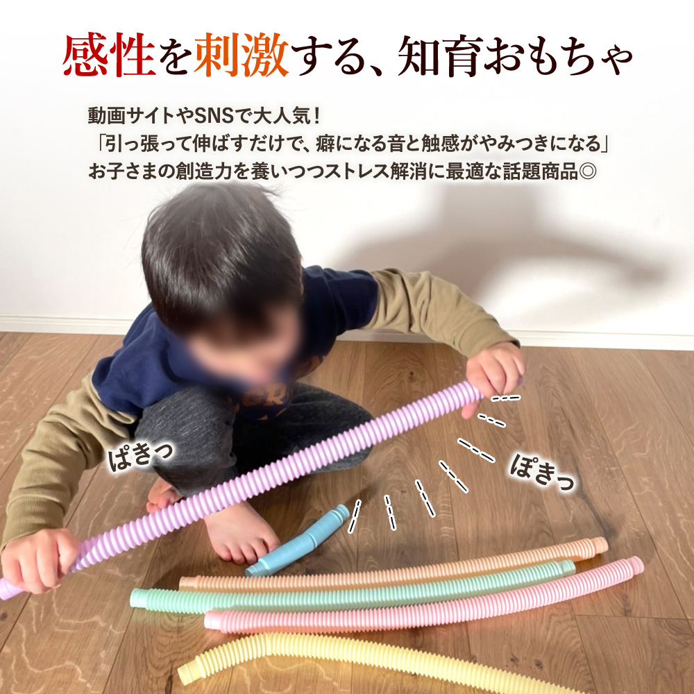 ポップチューブ 知育玩具 おもちゃ ストレス解消 人気 12本 セット 大