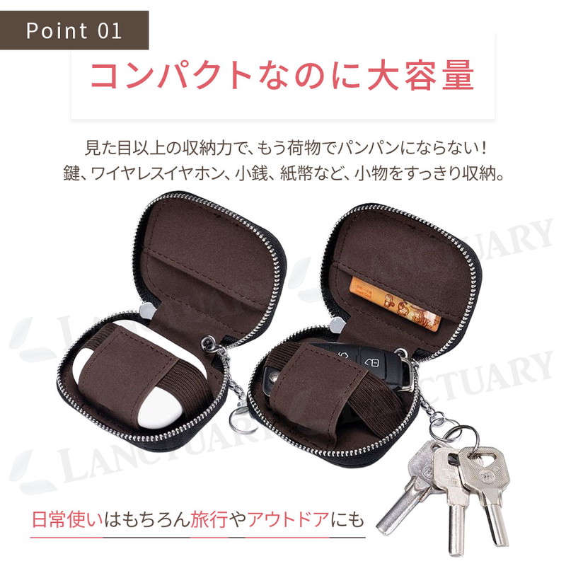 ハンドメイド 植鞣革 レザーロボット イヤホンケース キーケース 小物入れ cim-ih55159d-_2.jpg