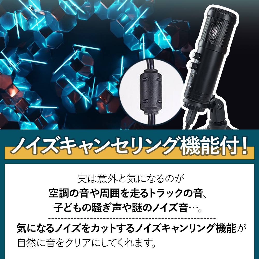 マイク 録音用 ノイズキャンセリング YouTube レコーディング ASMR 418oesHDRsL.jpg_BO30,255,255,