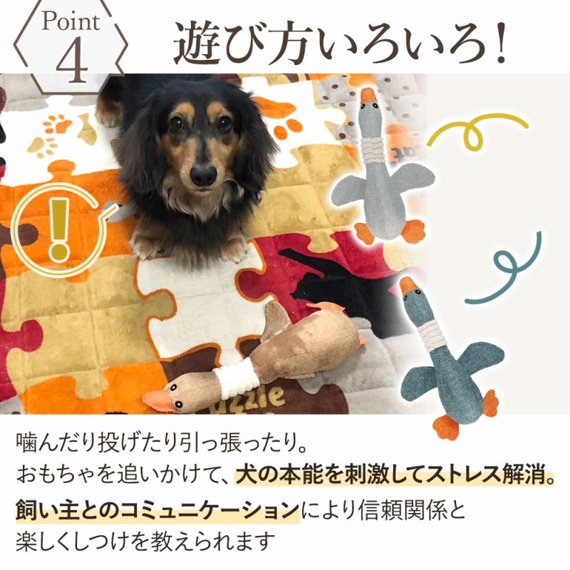 犬用 おもちゃ ぬいぐるみ 噛む あひる 壊れない 丈夫 人気 ストレス