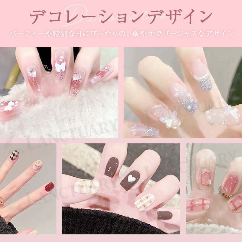 ネイルチップ 3個セット つけ爪 付け爪 ネイル チップ 貼るだけ ジェル