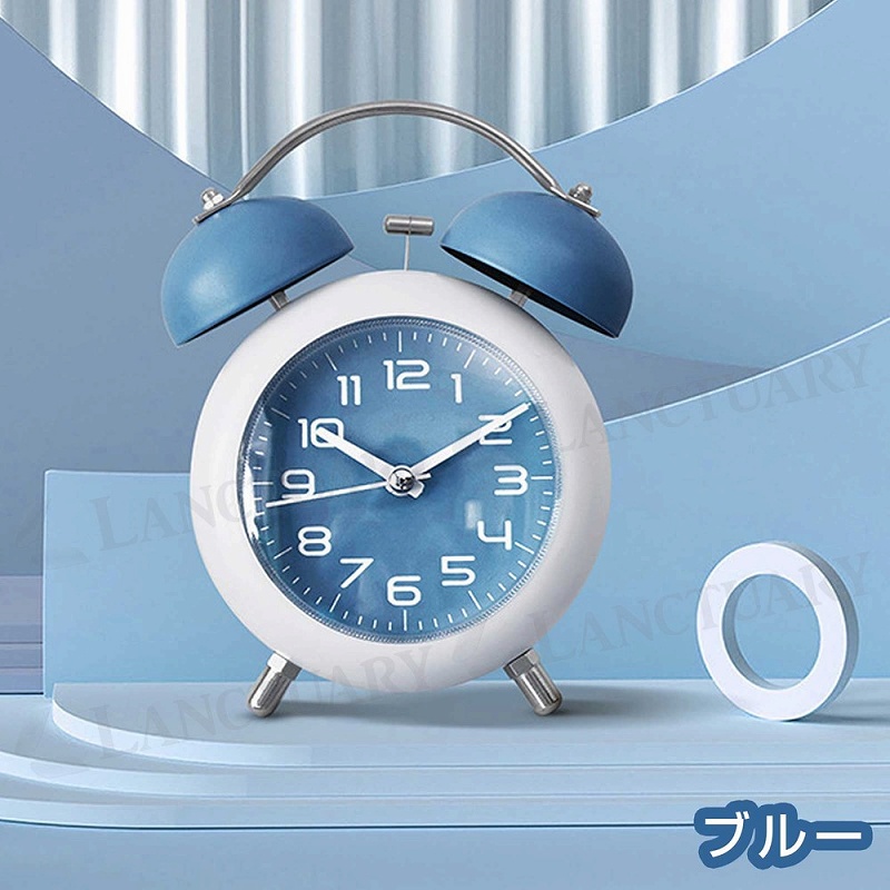 置き時計 目覚まし時計 アラーム バックライト アナログ レトロ