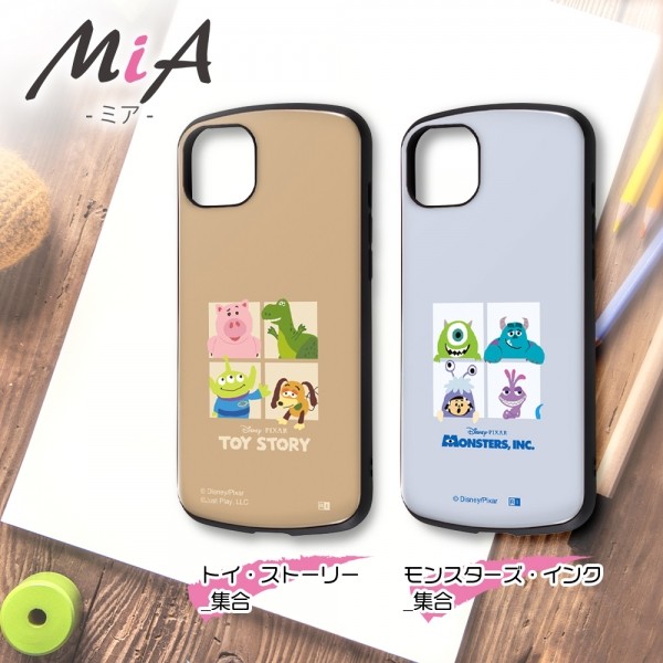 【iDEAL】ケース＆ストラップ＆選べるチャーム ingrem スマホケース iPhone 14 Plus ディズニー・ピクサー 耐