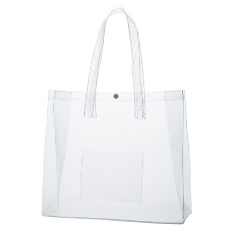 クリアバッグ 透明バッグ 透明ビニールバッグ 幅40cm 高さ35cm マチ