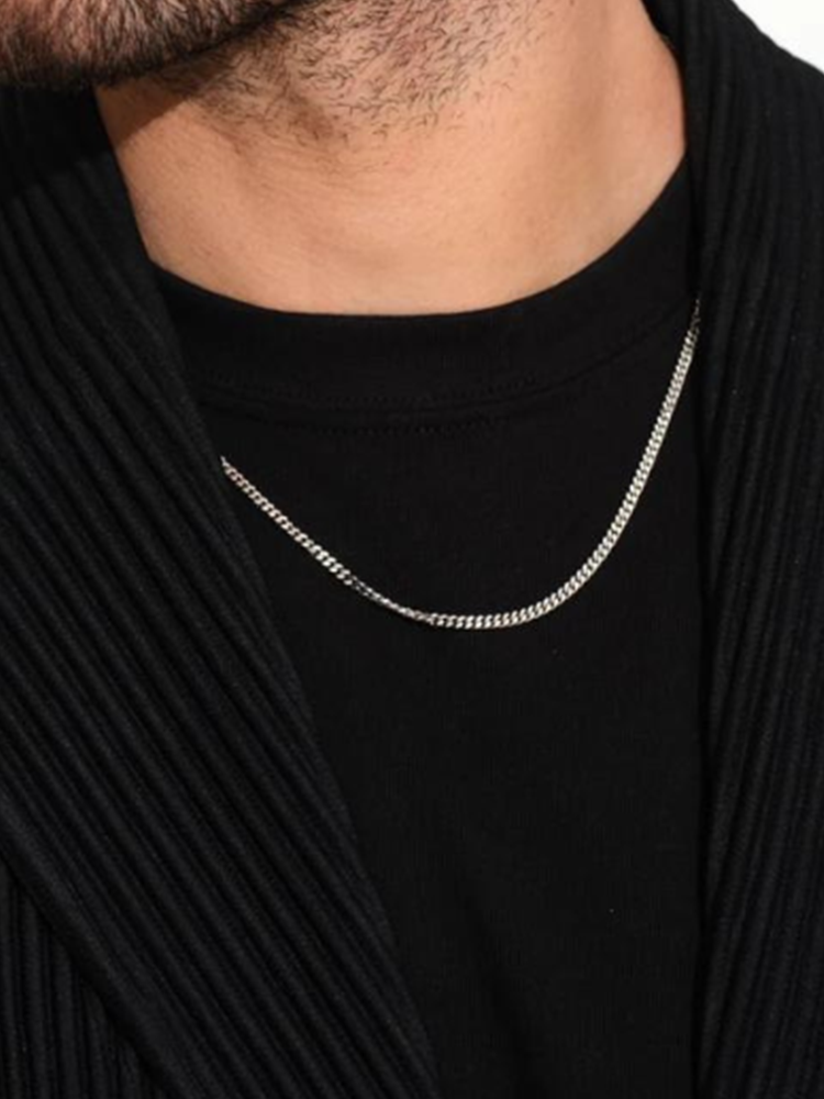 TOM WOOD トムウッド Curb Chain M ネックレス シルバー メンズ