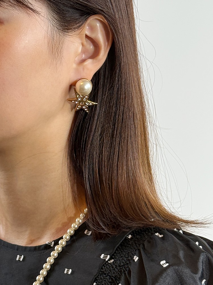 ADER.bijoux（アデル ビジュー） STAR pearl ピアス/イヤリング 