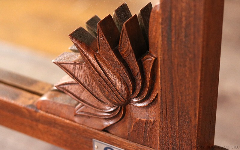 アジアン家具 スタンドミラー 全身 姿見 おしゃれ 鏡 ウォールミラー