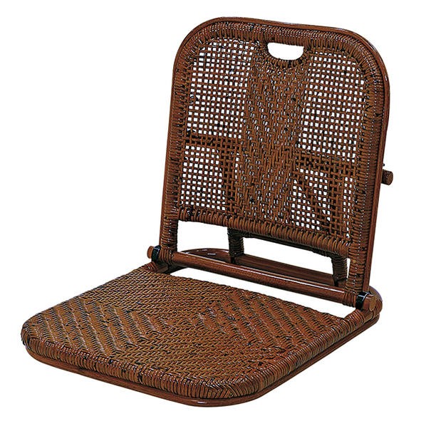 【海外製】新品＠籐　ラタン畳座椅子 GNM01 座椅子