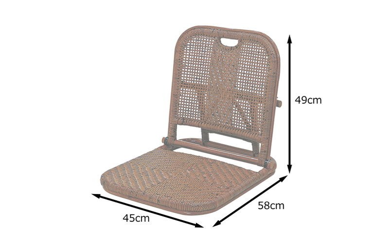 座椅子 折りたたみ 籐の椅子 ラタン 和室 和風 C08HR : z08hr : ランド 