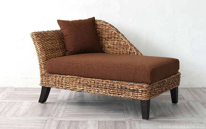 アジアン家具 バナナリーフ カウチソファ 160cm幅 C1483ATYを