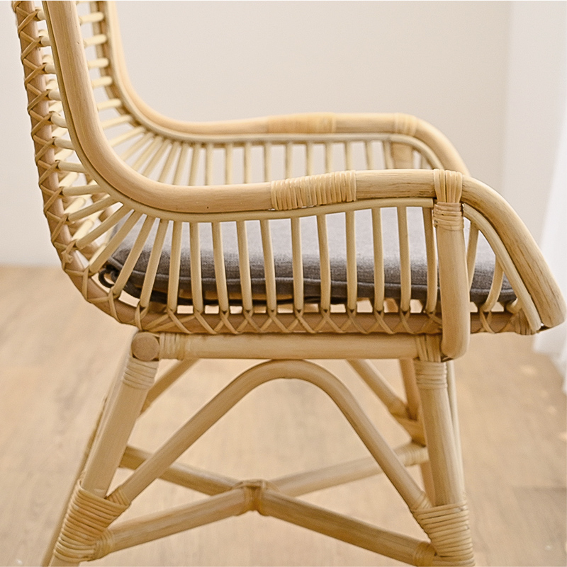 アジアン家具 ダイニングチェア ラタン クッション C360NDK【爆買