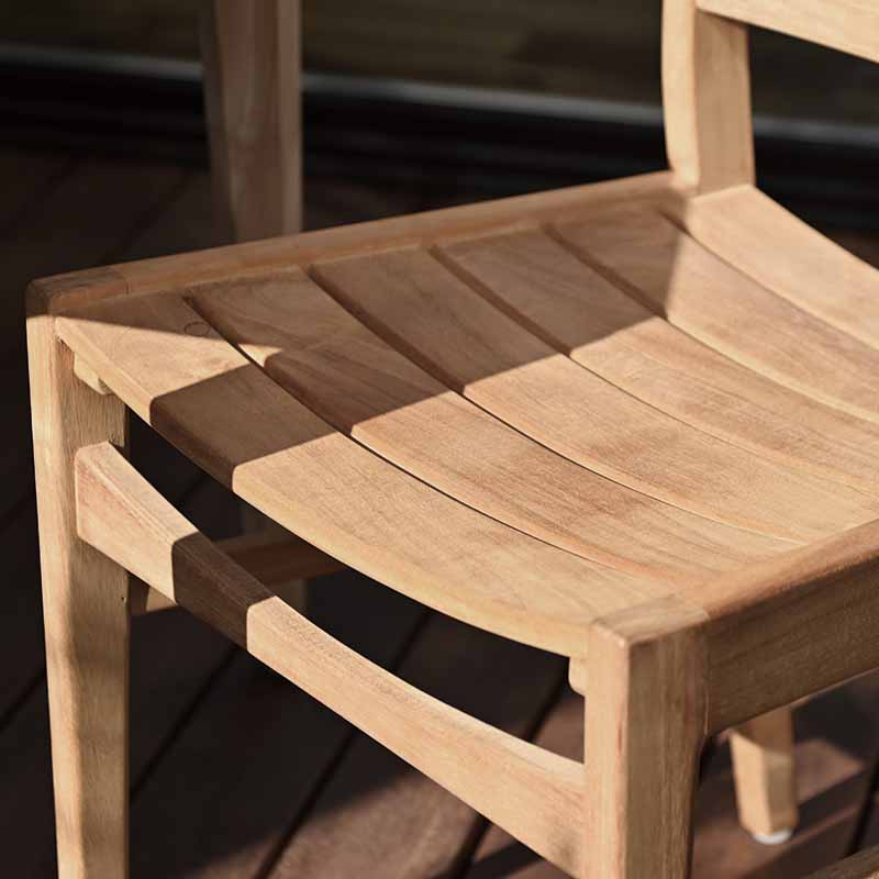 ガーデンチェア 1脚 木製 ダイニングチェア チーク無垢材 C540XX 爆買