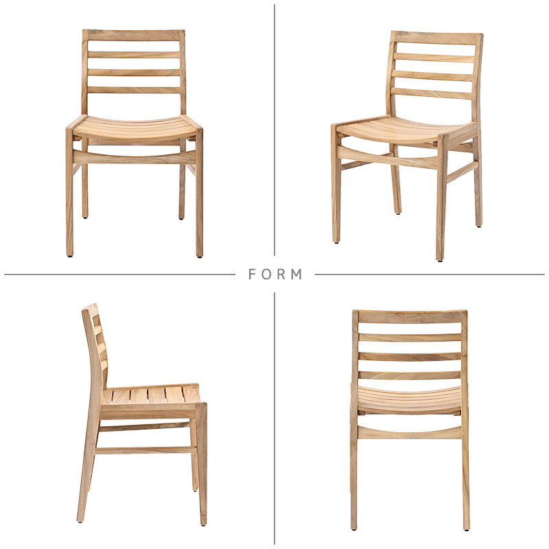 ガーデンチェア 1脚 木製 ダイニングチェア チーク無垢材 C540XX 爆買