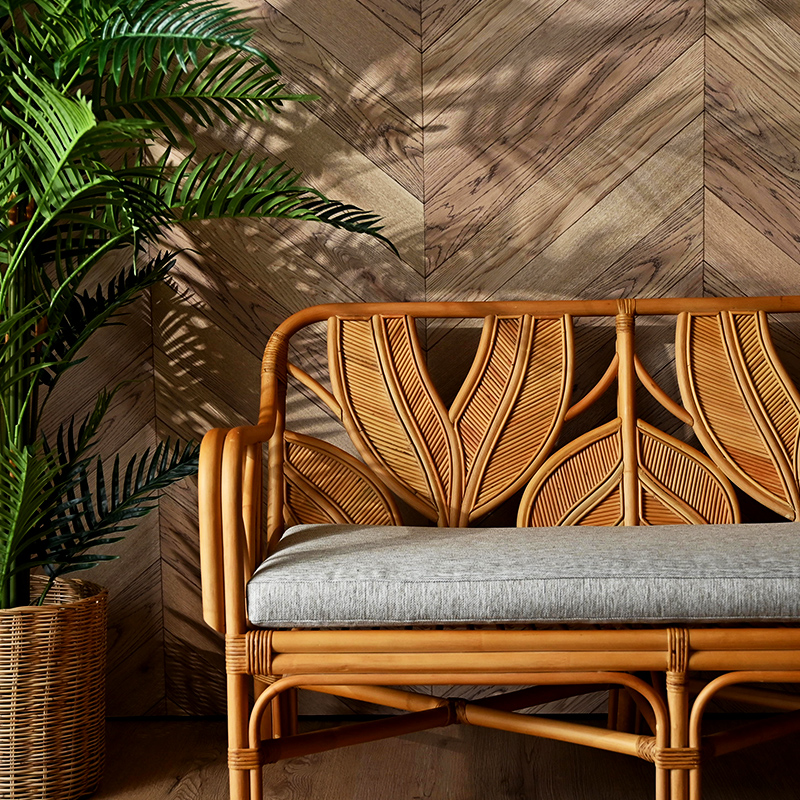 高級ラタンソファ ラタンチェア 2人掛け ラタンソファ 120cm幅 二人用 ECD1492MXZ 爆買